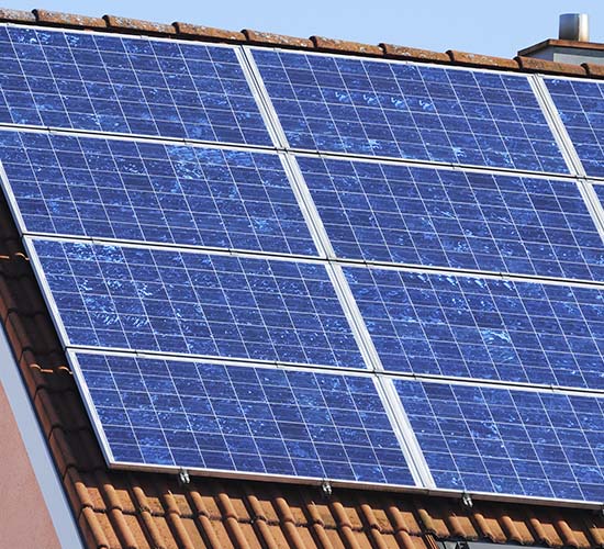 placas solares en tejado